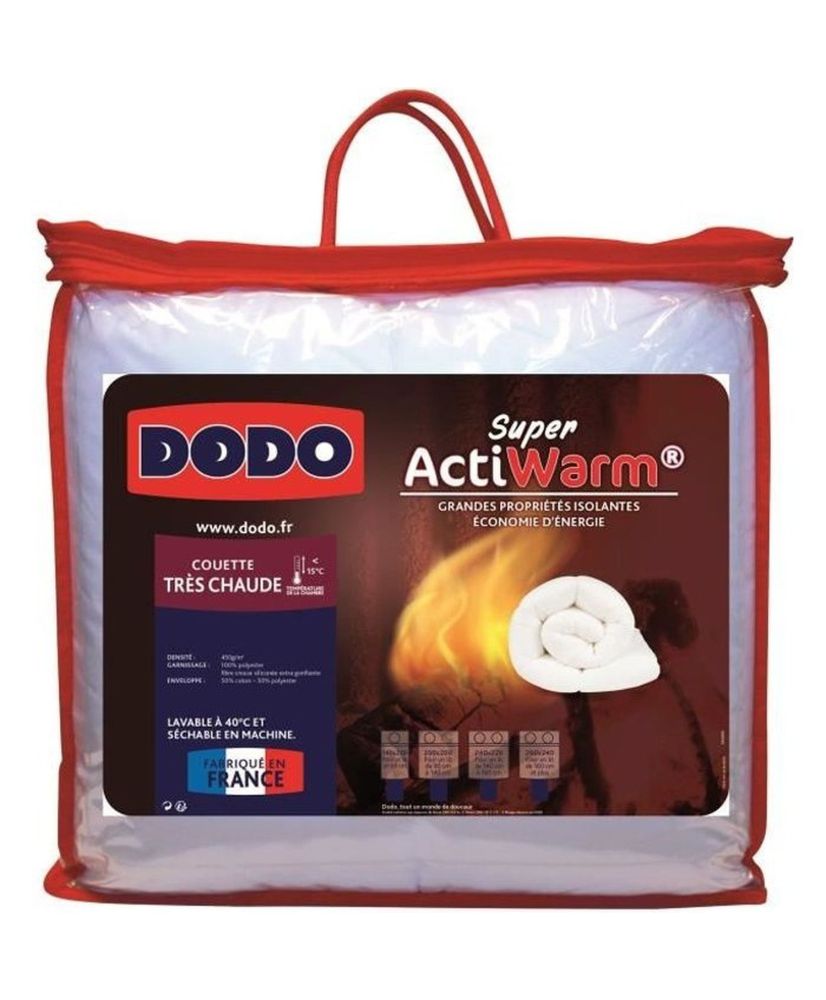 Couette tres chaude SUPER ACTIWARM 240 x 260 cm blanc Couette tres chaude SUPER ACTIWARM 240 x 260 cm blanc