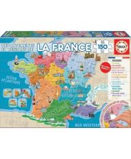  Lernpuzzle Frankreich - EDUCA - 150 Teile