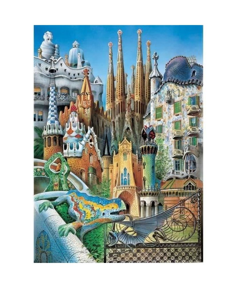 Puzzle de 1000 piezas COLLAGE GAUDI - EDUCA - Arquitectura y monumentos - España Puzzle de 1000 piezas COLLAGE GAUDI - EDUCA - Arquitectura y monumentos - España