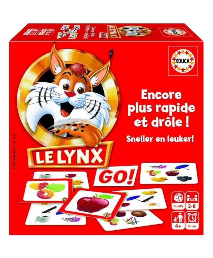 Juego de cartas El Lince - EDUCA - Rojo - Dibujos animados y comics - Mixto Juego de cartas El Lince - EDUCA - Rojo - Dibujos animados y comics - Mixto