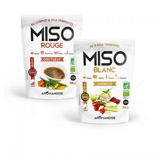 White Miso 250 g and red Miso 250 g
