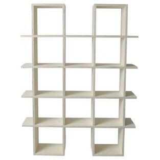 Wooden wall shelf 4 levels to customize - 71 x 53 x 12 cm