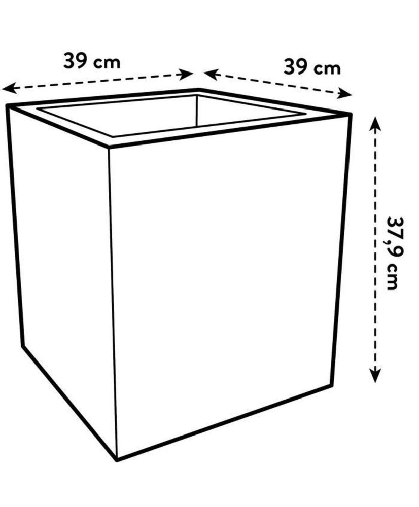 Vivo Next Square 40 Flower box - White Ø 39 x 38 cm - 100% recycled Vivo Next Square 40 Flower box - White Ø 39 x 38 cm - 100% recycled