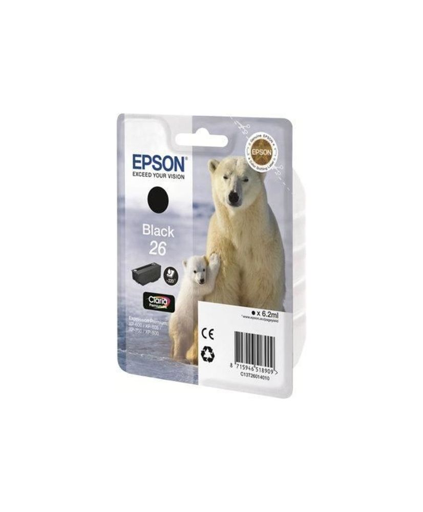 Cartucho de tinta Epson T2601 Negro - Oso polar Cartucho de tinta Epson T2601 Negro - Oso polar