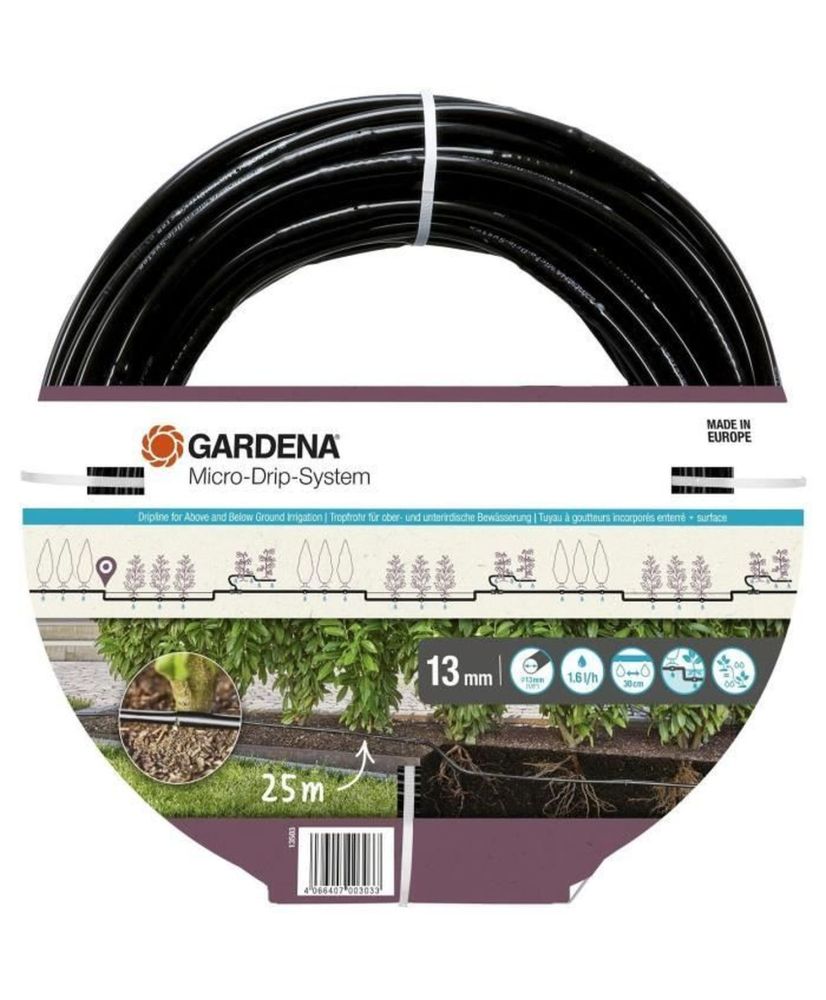 Hose extension with incorporated drippers - GARDENA - 25 m - Buried and above ground Hose extension with incorporated drippers - GARDENA - 25 m - Buried and above ground