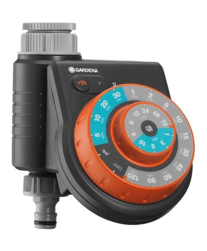 Programmatore di irrigazione Easy Plus - GARDENA - Pulsante rotativo - Tecnologia Safe Stop - Resistente all'acqua Programmatore di irrigazione Easy Plus - GARDENA - Pulsante rotativo - Tecnologia Safe Stop - Resistente all'acqua