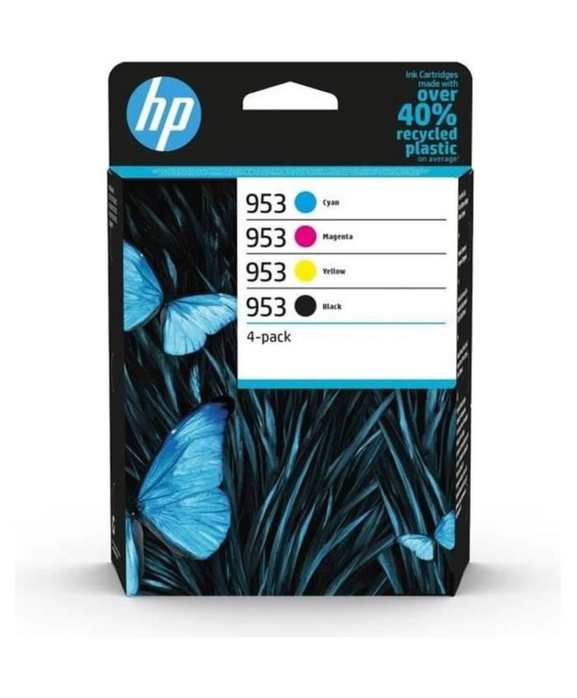 H 953 4-Pack Original Black, Cyan, Yellow and Magenta Ink Cartridges (6ZC69AE) for HP OfficeJet Pro 7700/8200/8700 H 953 4-Pack Original Black, Cyan, Yellow and Magenta Ink Cartridges (6ZC69AE) for HP OfficeJet Pro 7700/8200/8700