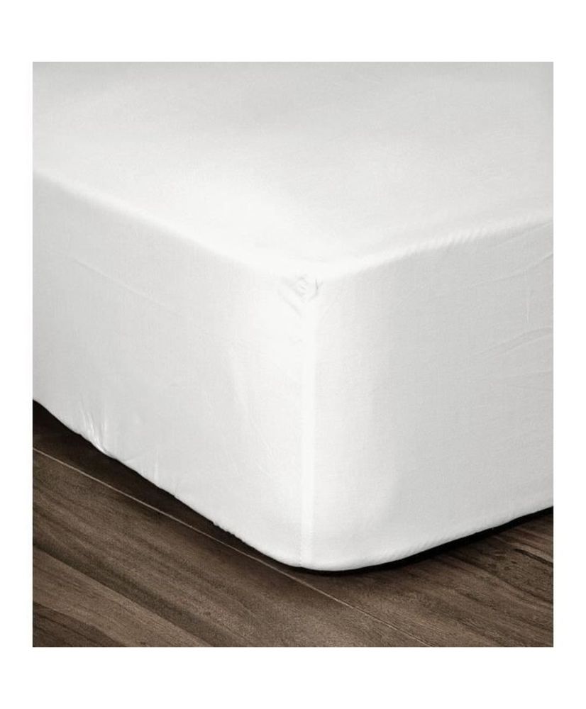 Spannbetttuch 100 % Baumwolle 180 x 200 x 25 cm weiß Spannbetttuch 100 % Baumwolle 180 x 200 x 25 cm weiß