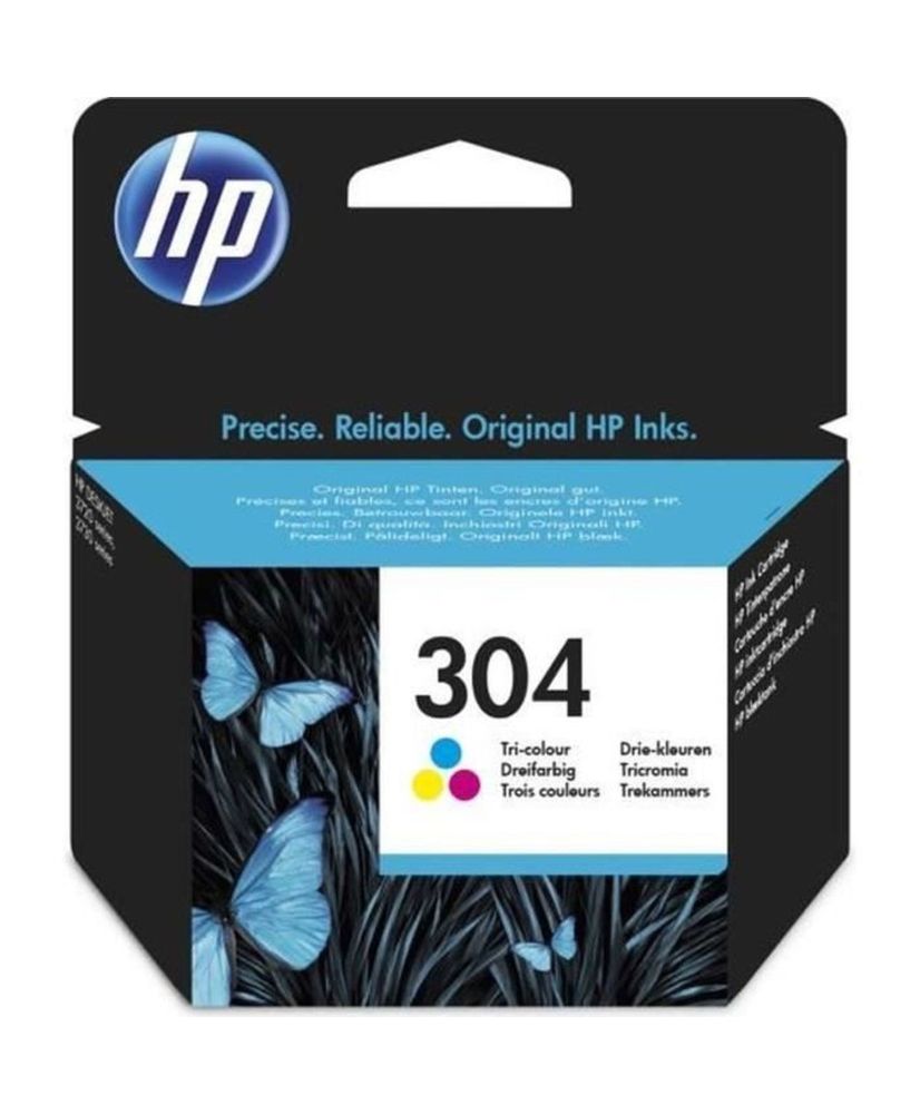 H 304 Tri-Color Genuine Ink Cartridge (N9K05AE) for HP DeskJet 2620/2630/3720/3730 H 304 Tri-Color Genuine Ink Cartridge (N9K05AE) for HP DeskJet 2620/2630/3720/3730