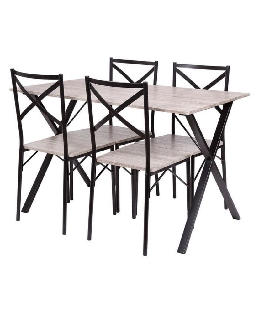 Conjunto de 1 mesa con 4 sillas - COUNTRY Conjunto de 1 mesa con 4 sillas - COUNTRY