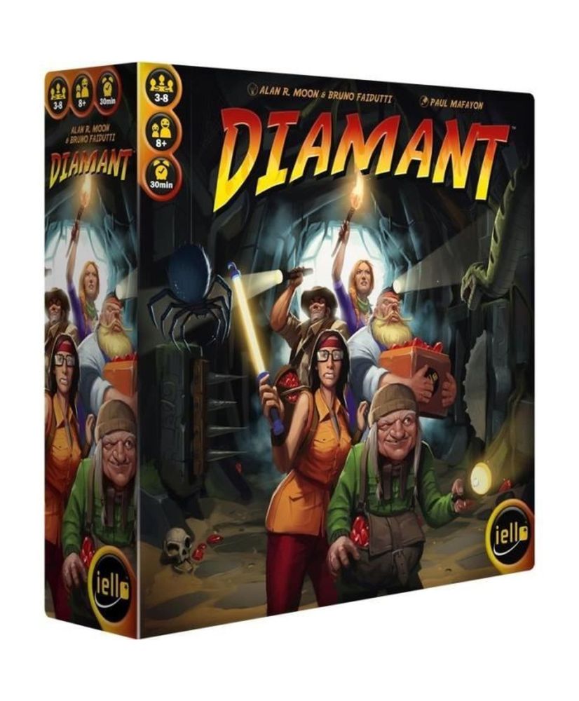 Juego de mesa DIAMOND - IELLO Exploración de cuevas y recolección de diamantes Juego de mesa DIAMOND - IELLO Exploración de cuevas y recolección de diamantes
