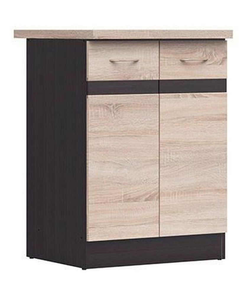 Base cucina 60 cm - 2 Ante - Piano di lavoro - Rovere Sonoma Base cucina 60 cm - 2 Ante - Piano di lavoro - Rovere Sonoma