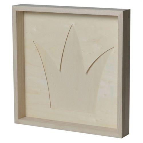 Wooden decorative frame 30 x 30 cm - Crown