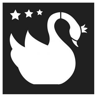 Stencil 30 x 30 cm - Swan