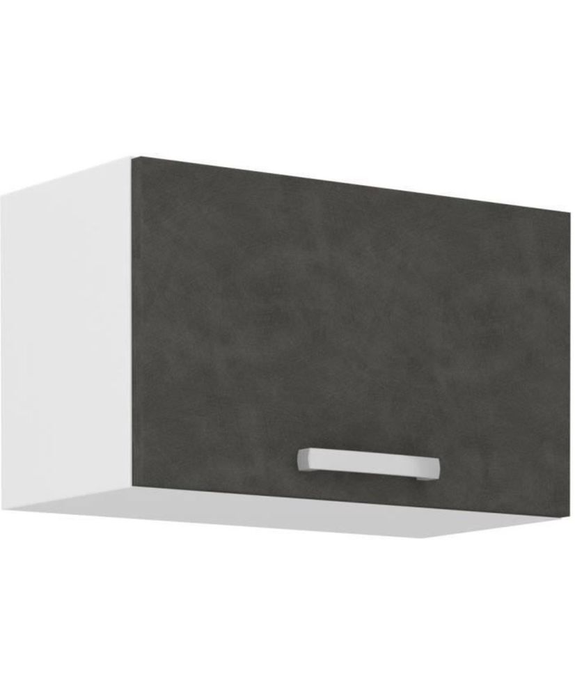 Meuble hotte porte basculante - Gris mat - 60 x 31,6 x 36 cm - LASSEN Meuble hotte porte basculante - Gris mat - 60 x 31,6 x 36 cm - LASSEN