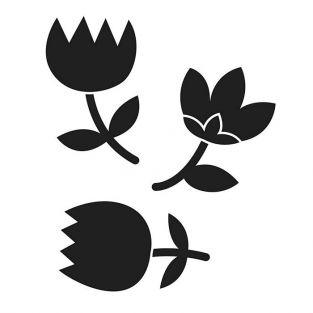 Thinlits cutting dies - 3 flowers