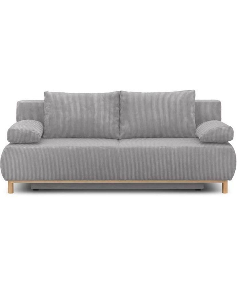 MIKA 3-Sitzer-Umbaubank – Hellgrauer Cord – Aufbewahrungsbox – 192 x 84 x 93 cm MIKA 3-Sitzer-Umbaubank – Hellgrauer Cord – Aufbewahrungsbox – 192 x 84 x 93 cm