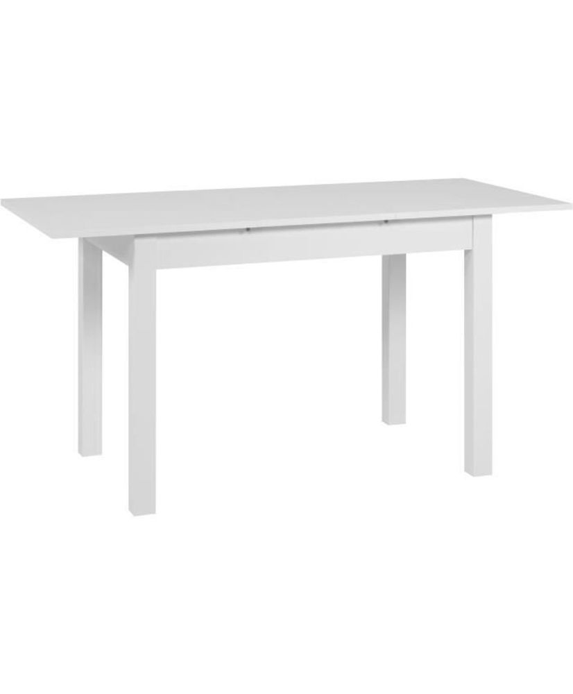 Mesa Extensible Mora - 1 extensión de 40 cm incluida - 110 / 150 x 75 x 70 cm - Color blanco Mesa Extensible Mora - 1 extensión de 40 cm incluida - 110 / 150 x 75 x 70 cm - Color blanco