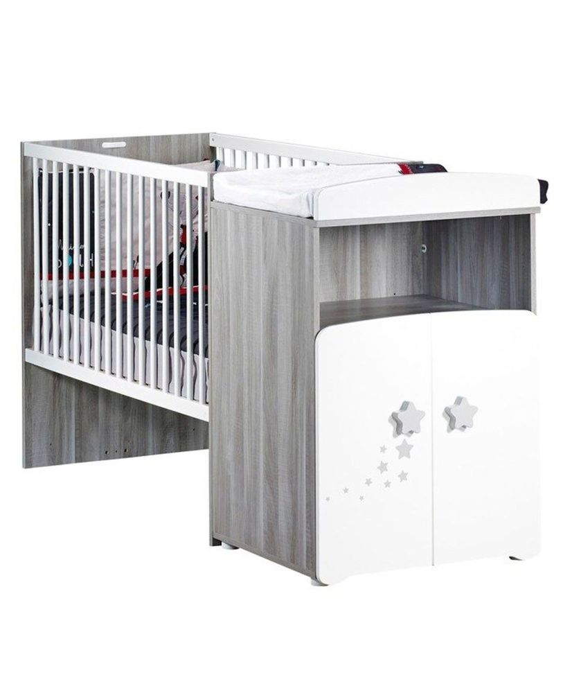 Kombibett – 120 x 60 cm – umwandelbar auf 90 x 190 cm Kombibett – 120 x 60 cm – umwandelbar auf 90 x 190 cm