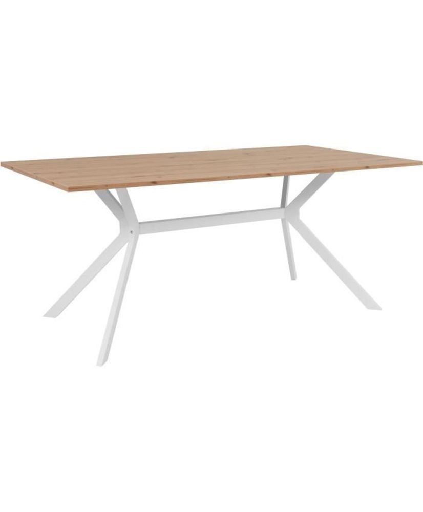 Dining table - Onex 81A - 180 x 75 x 90 cm - Artisan oak / white color - Metal legs, melamine top Dining table - Onex 81A - 180 x 75 x 90 cm - Artisan oak / white color - Metal legs, melamine top