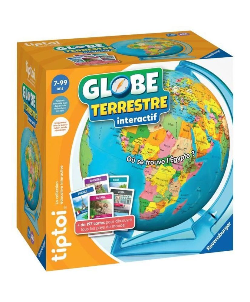 Ravensburger-tiptoi Globe terrestre interactif Ravensburger-tiptoi Globe terrestre interactif