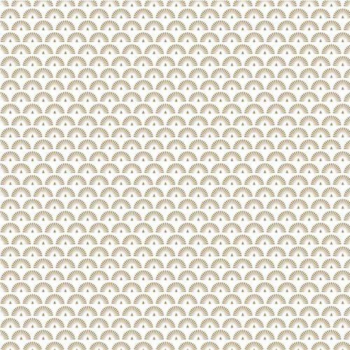 Papel de calco japonés 90 g/ m² - 30 x 30 cm - Pavos reales dorados