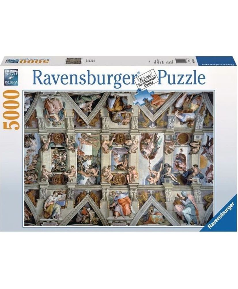 Puzzle für Erwachsene 5000 Teile - Sixtinische Kapelle - Ravensburger - Architektur und Denkmal - Mehrfarbig Puzzle für Erwachsene 5000 Teile - Sixtinische Kapelle - Ravensburger - Architektur und Denkmal - Mehrfarbig