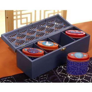 Wooden tea box to customize 30 x 10 x 10 cm