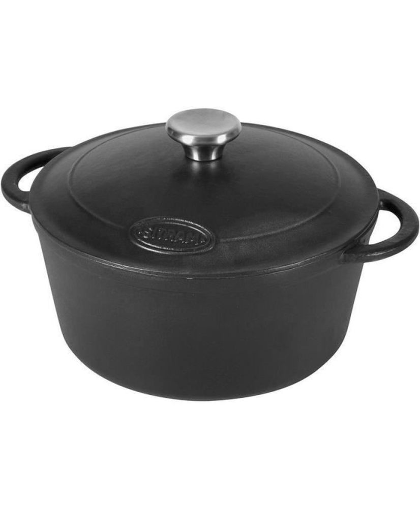 SITRAM Cocotte - 711075 - 4L Redondo negro de hierro fundido esmaltado SITRAM Cocotte - 711075 - 4L Redondo negro de hierro fundido esmaltado