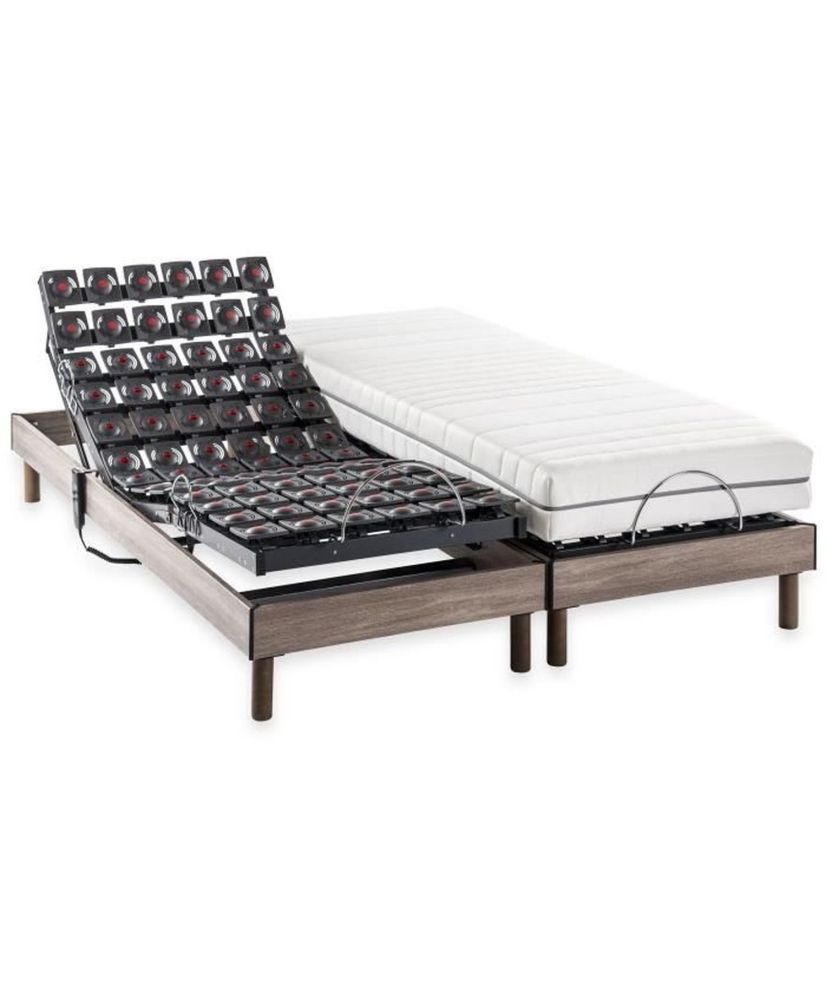 Electric relaxation mattress + box spring set - 2 x 90 x 200 cm - Pocket spring mattress