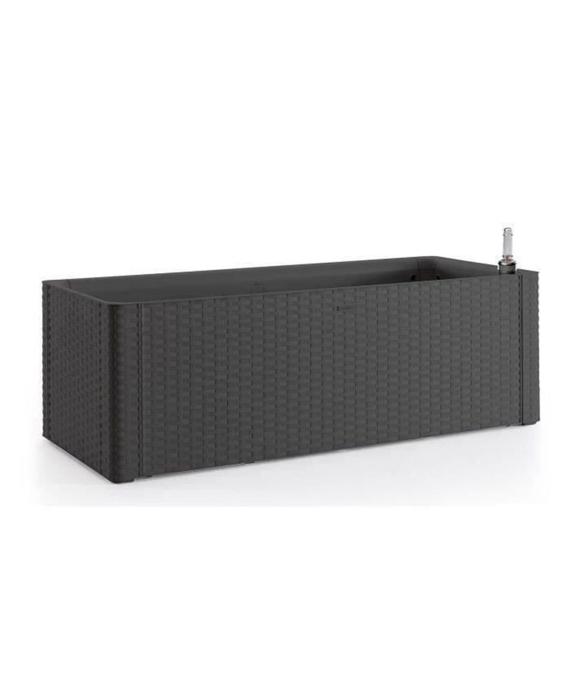 Bac à fleurs rectangulaire Natural Delux - 100 x 43x33 cm - 90 + 6,5L dans la réserve - Anthracite Bac à fleurs rectangulaire Natural Delux - 100 x 43x33 cm - 90 + 6,5L dans la réserve - Anthracite
