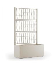 Ethica rectangular flower box 80 cm with chalk trellis
