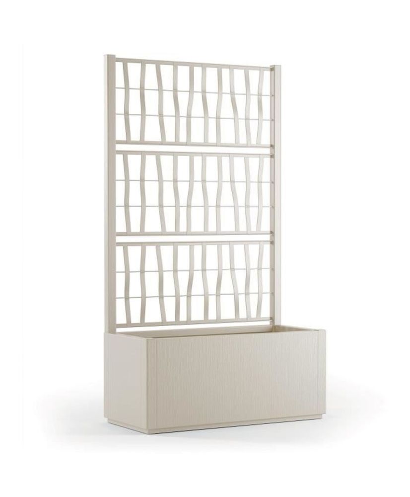 Ethica rectangular flower box 80 cm with chalk trellis Ethica rectangular flower box 80 cm with chalk trellis