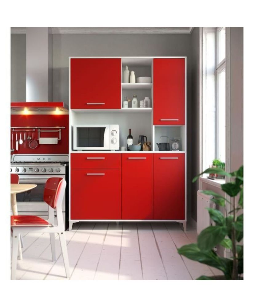 Aparador de cocina ECO 120 cm - Rojo mate Aparador de cocina ECO 120 cm - Rojo mate