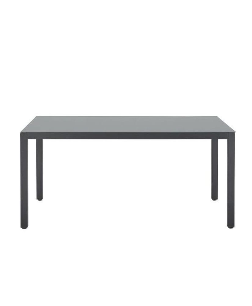 Gartentisch für 6 Personen – Aluminiumstruktur – Tischplatte aus gehärtetem Glas mit Saugnäpfen befestigt – 160 x 72 x 90 cm Gartentisch für 6 Personen – Aluminiumstruktur – Tischplatte aus gehärtetem Glas mit Saugnäpfen befestigt – 160 x 72 x 90 cm