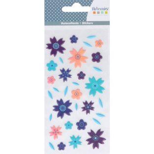 3D puffies stickers - Flowers