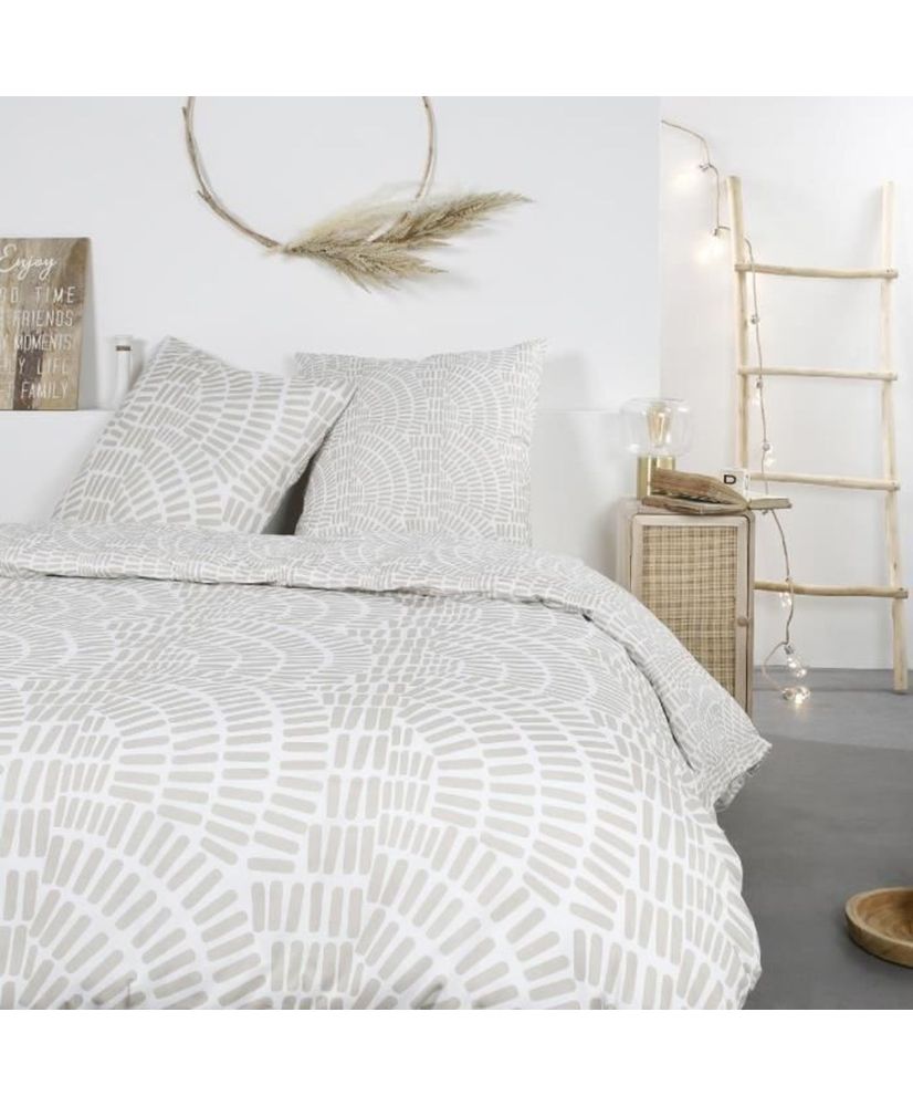 Bedding set - 260 x 240 cm - Beige Ethnic Pattern Bedding set - 260 x 240 cm - Beige Ethnic Pattern