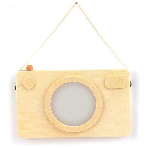 Cadre photo en bois - Appareil photo Polaroïd 20 x 12 cm Cadre photo en bois - Appareil photo Polaroïd 20 x 12 cm