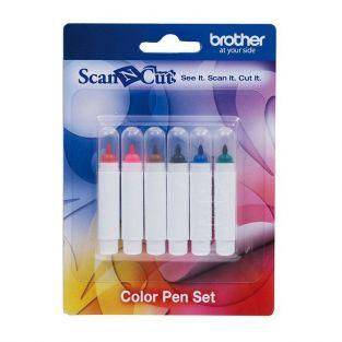 Kit 6 stylos de couleur indélébiles pour ScanNCut