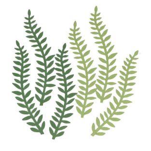 6 paper sheets - Green plants