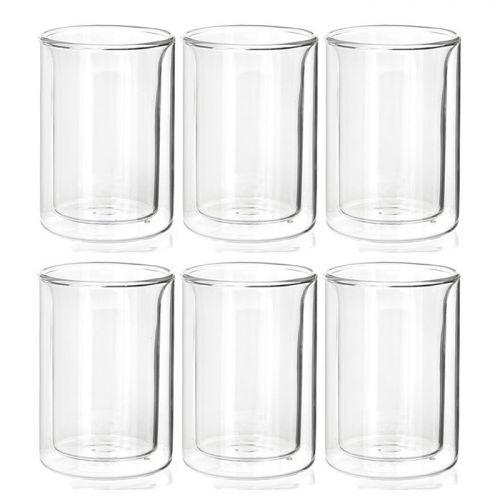 6 tea cups with double-walled glass 175 ml