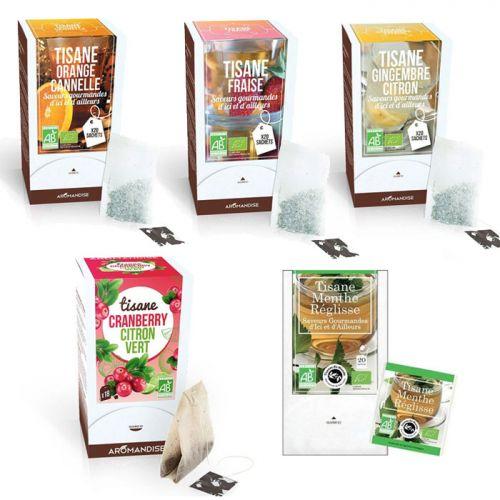 Kit of 5 organic herbal teas - Fruits