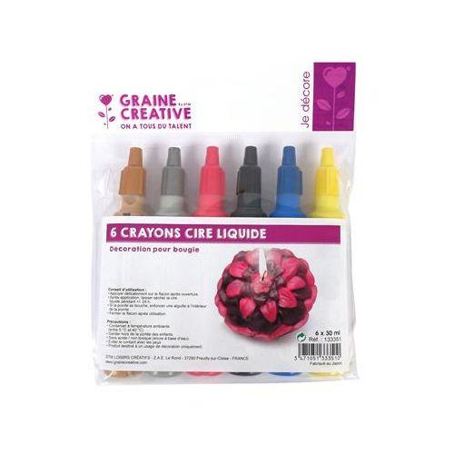  6 liquid wax candle pens 