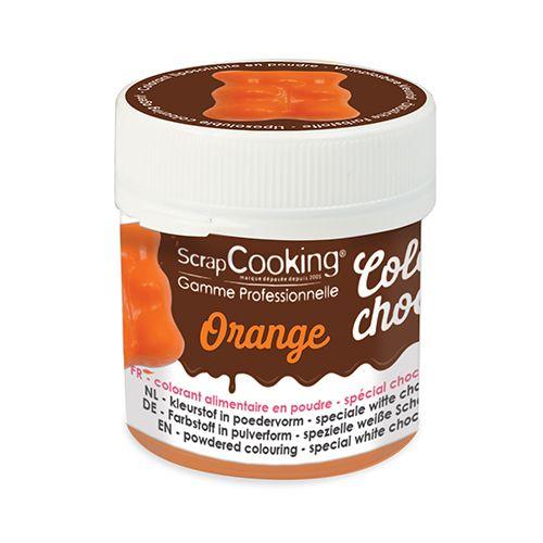 Colorant alimentaire liposoluble Color'choco 5 g - orange