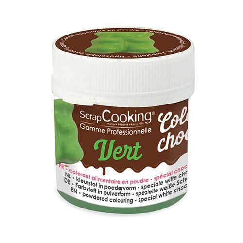 Colorant alimentaire liposoluble Color'choco 5 g - vert