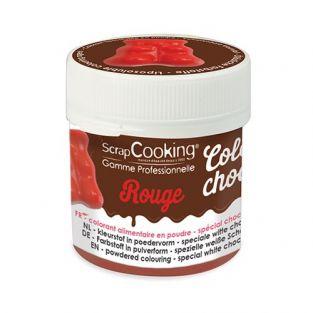 Colorant alimentaire liposoluble Color'choco 5 g - rouge
