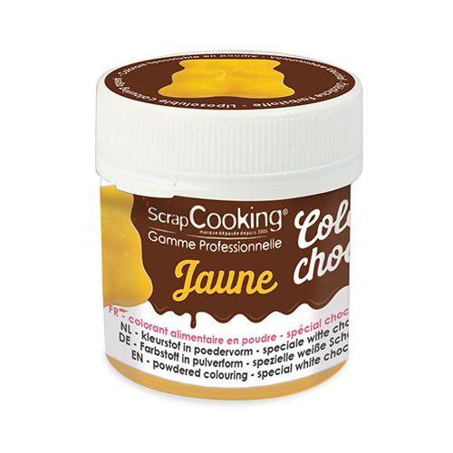 Colorant alimentaire liposoluble Color'choco 5 g - jaune