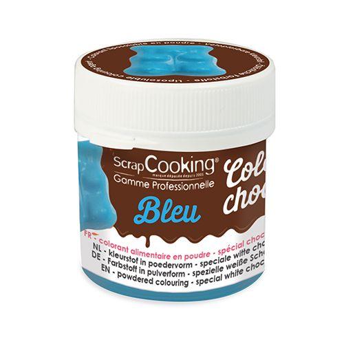 Colorant alimentaire liposoluble Color'choco 5 g - bleu