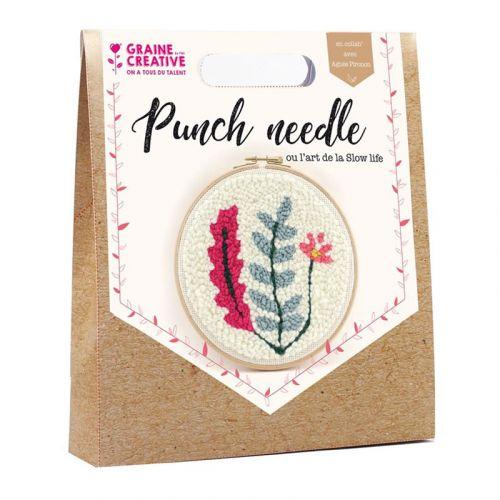Kit Punch needle Ø 20 cm - Vegetal