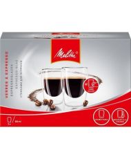 2 bicchieri per caffè espresso 80 ml trasparenti